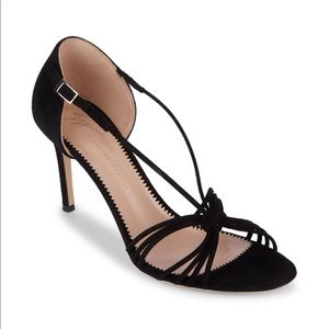 Giuseppe Zanotti Strappy Black Suede Heels